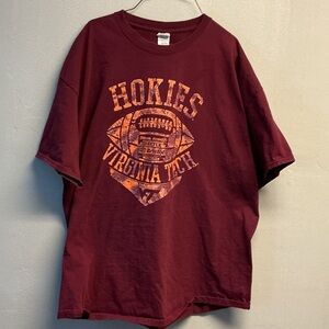 Vintage Virginia Tech Hokies Maroon T-Shirt XXL 0156